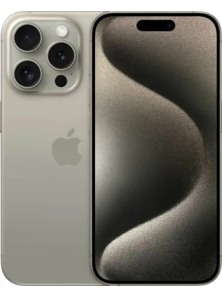 iPhone 15 Pro Max, натуральный титановый