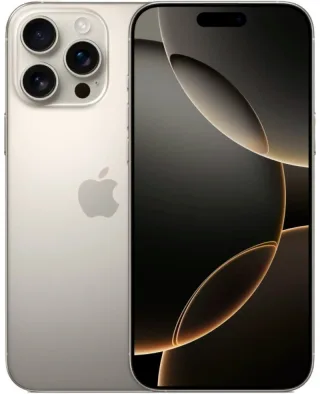 iPhone 16 Pro, натуральный титановый