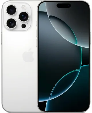iPhone 16 Pro Max, титановый белый